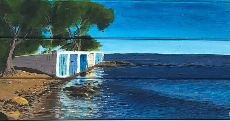 Boothuisjes op Ibiza